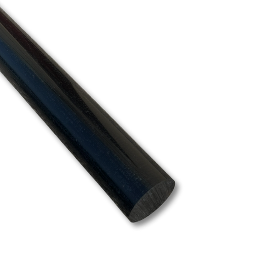 Barre plastique rond 20 mm pom noir