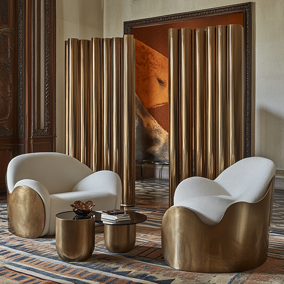 Inspiration de Tube bronze rond