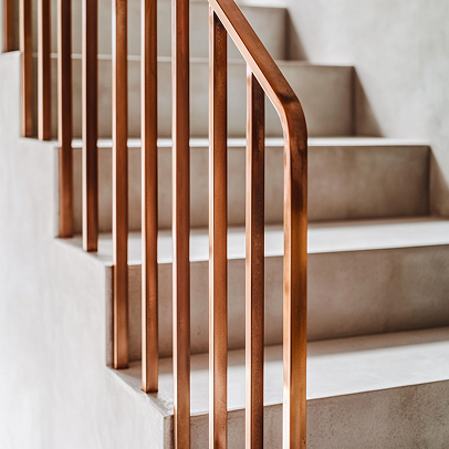 Inspiration de Barre cuivre carré