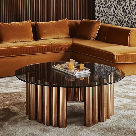 Inspiration de Tube bronze rond